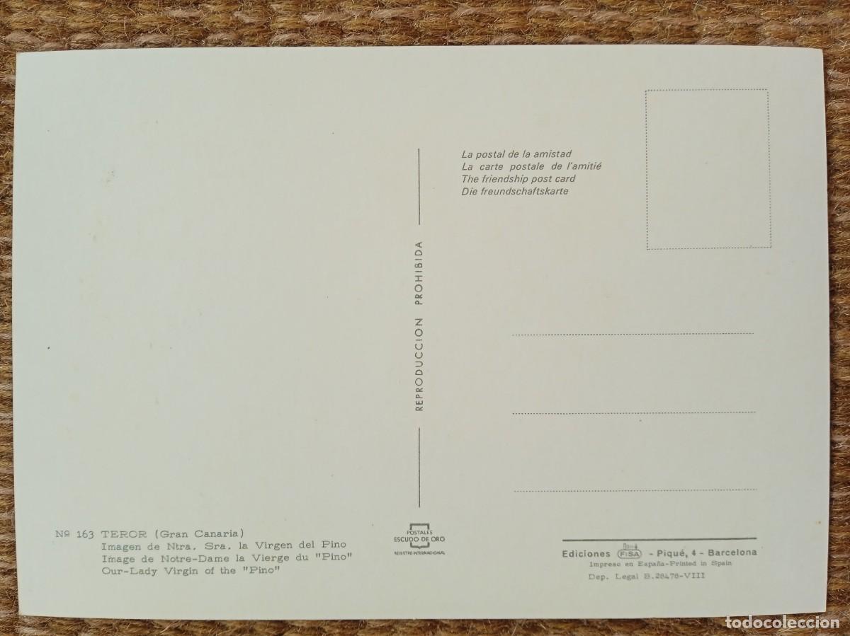 Postales: VIRGEN DEL PINO - TEROR - Foto 2