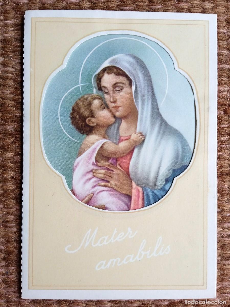 Postales: TARJETA TROQUELADA VIRGEN Y NI&Ntilde;O JESUS - ED. C. Y Z