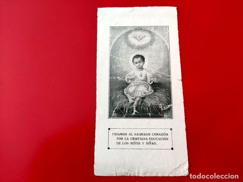 Postales: ESTAMPA RECORDATORIO HOJITAS REVISTA POPULAR 522 SAGRADO CORAZON NI&Ntilde;OS