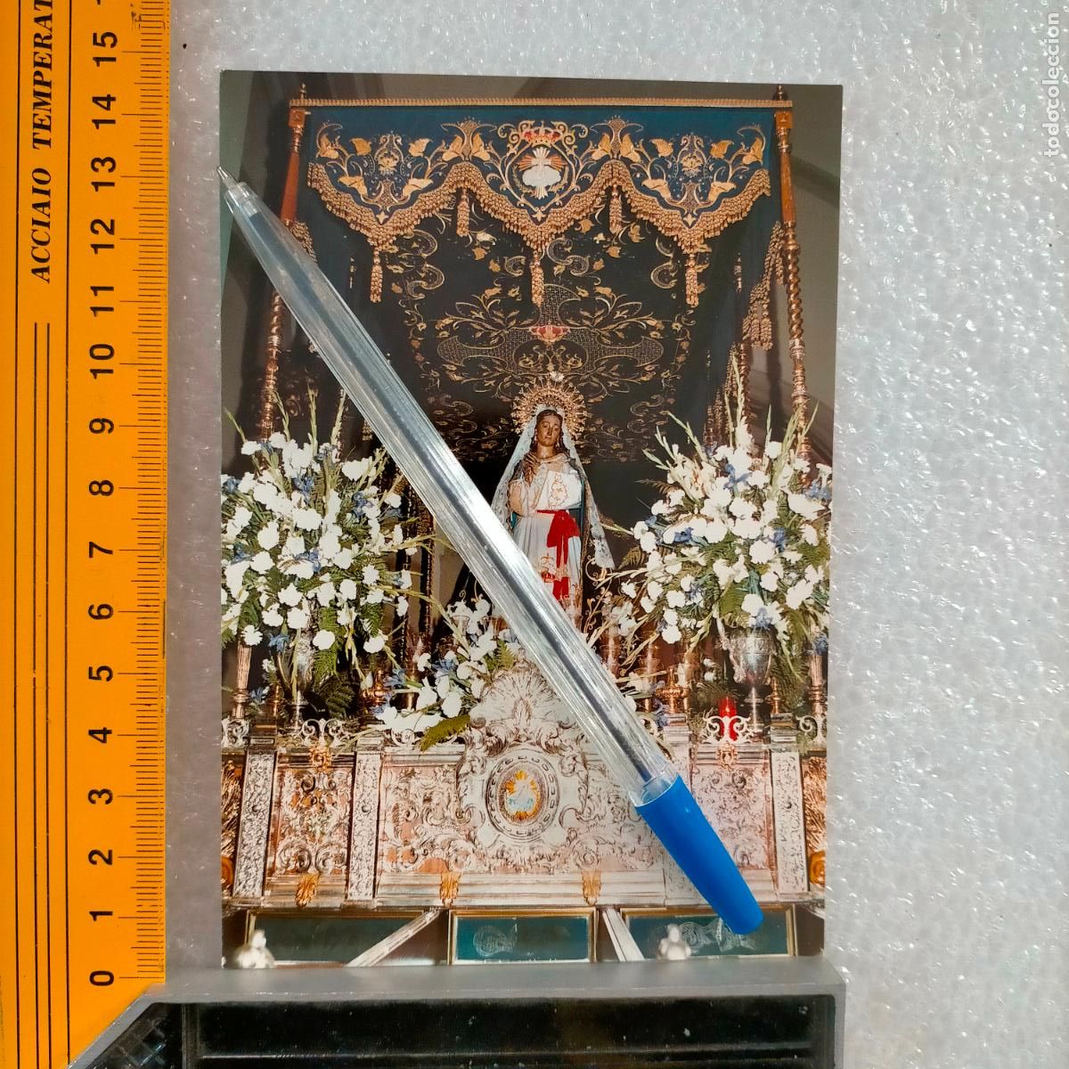 Postais: ANTIGUA DIFICIL RARA Tarjeta postal DE LA SEMANA SANTA DE CARTAGENA MURCIA PROCESION CRISTO O VIRGEN
