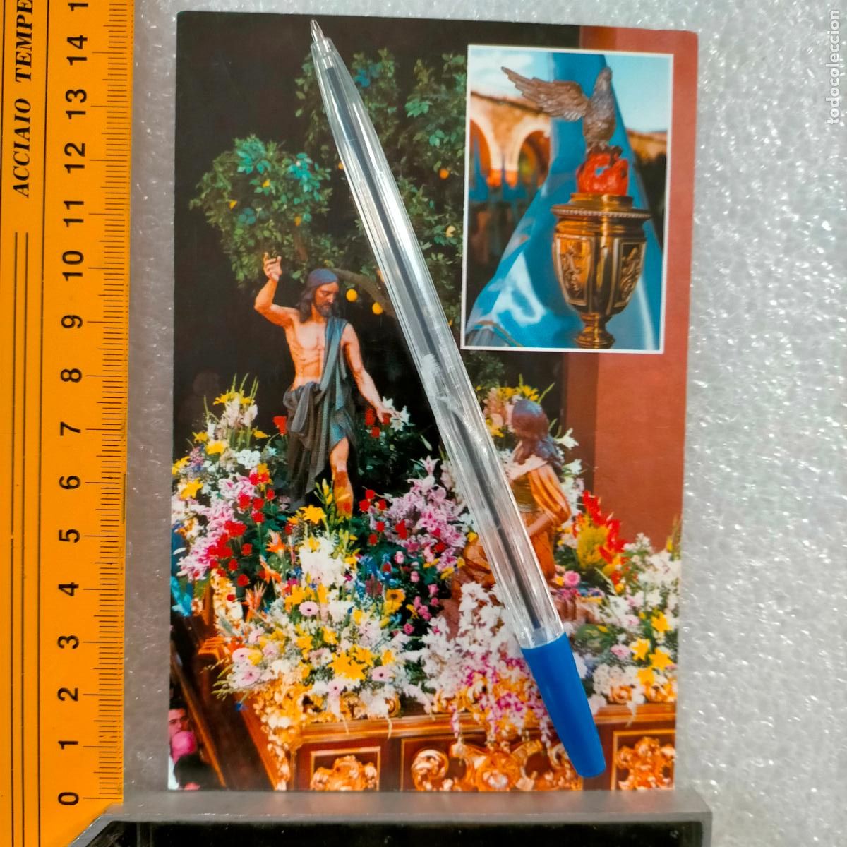 Postkarten: ANTIGUA DIFICIL RARA Tarjeta postal DE LA SEMANA SANTA DE CARTAGENA MURCIA PROCESION CRISTO O VIRGEN