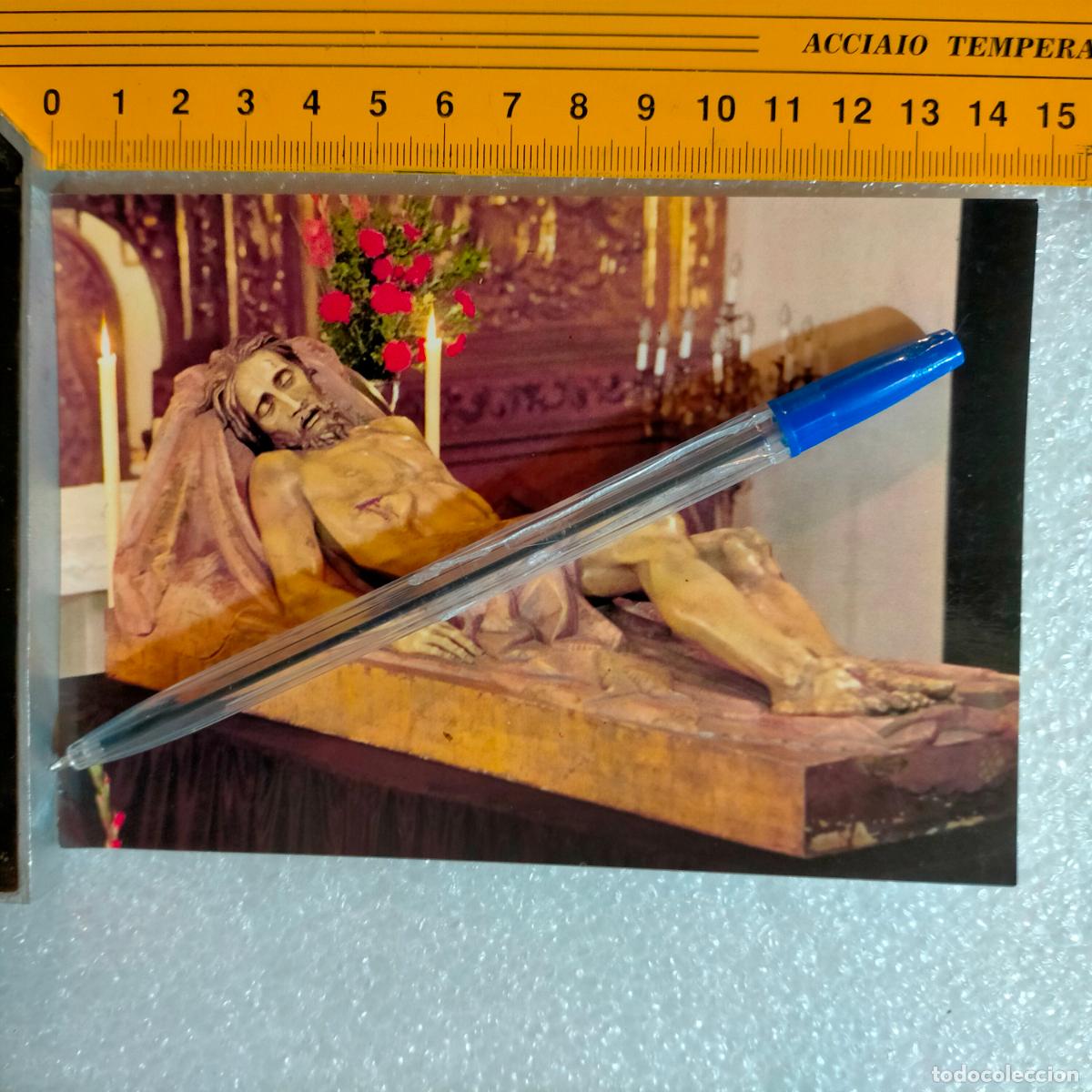 Cartes Postales: ANTIGUA DIFICIL RARA Tarjeta postal DE LA SEMANA SANTA DE CARTAGENA MURCIA PROCESION CRISTO O VIRGEN