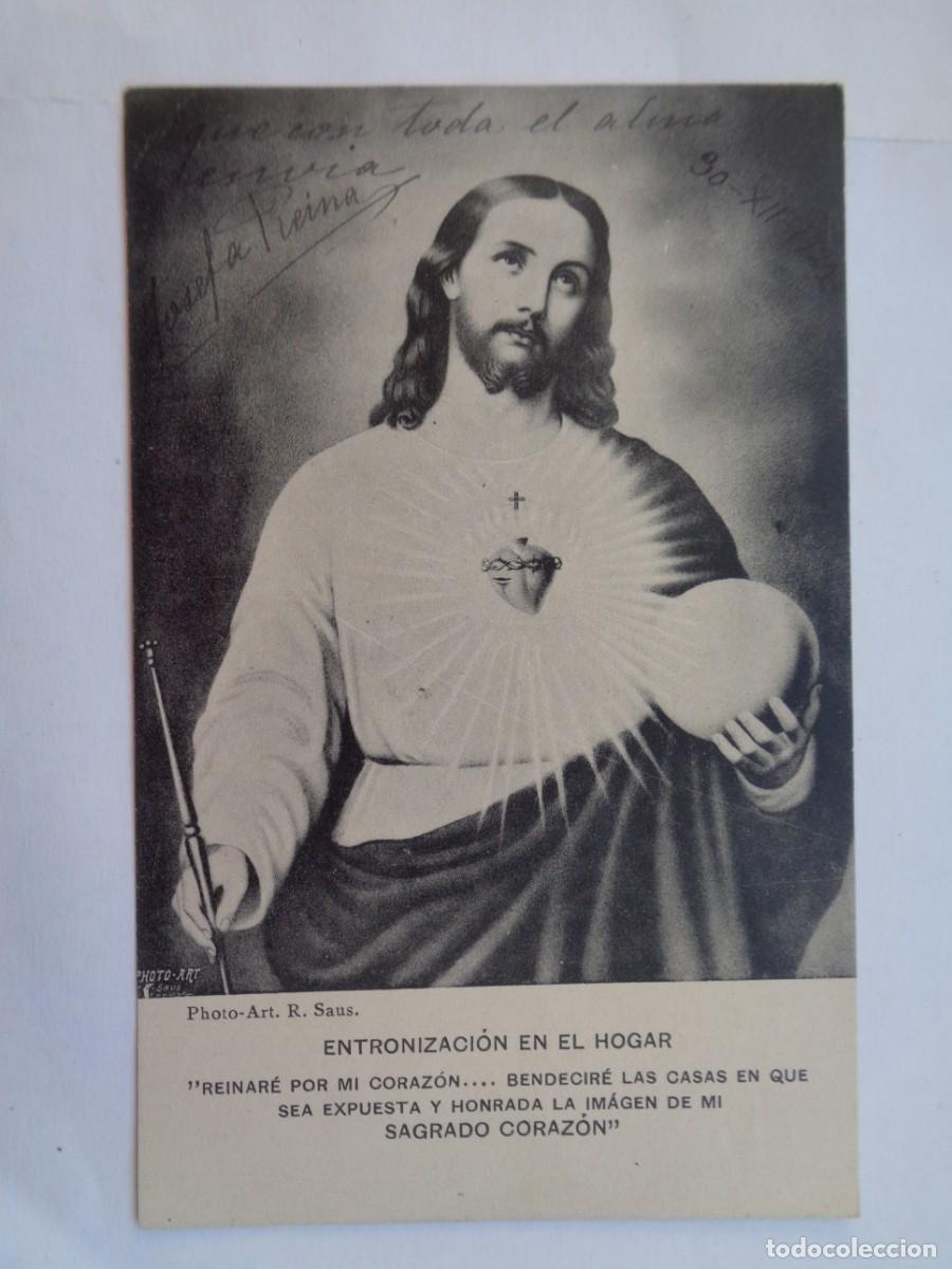 Postales: POSTAL DEL SAGRADO CORAZON DE JESUS . PRINCIPIOS DE SIGLO