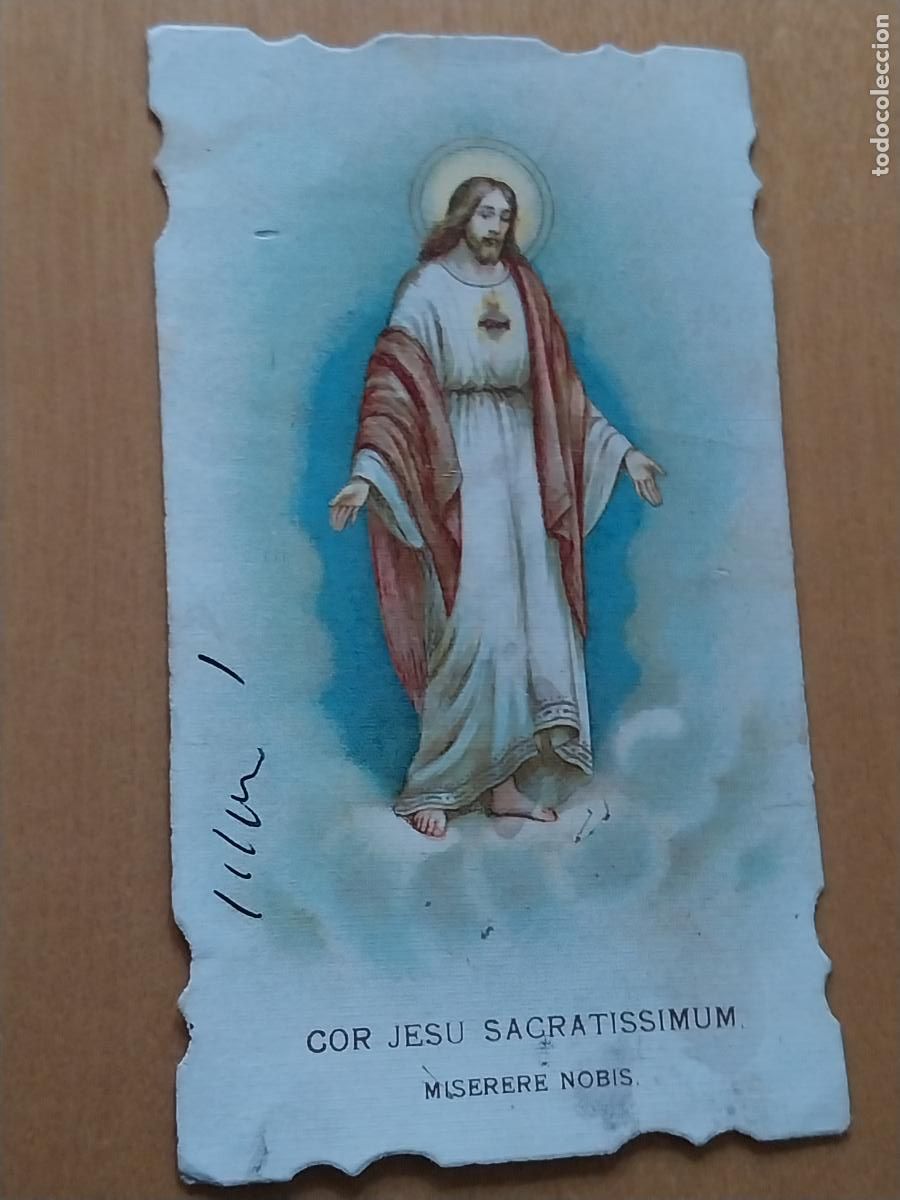 Postales: SAGRADO CORAZON 1932 ESTAMPA ENTRONIZACION ESCUELA S MARTIN 11,6X6,6CM ORIGINAL 1930 APROX