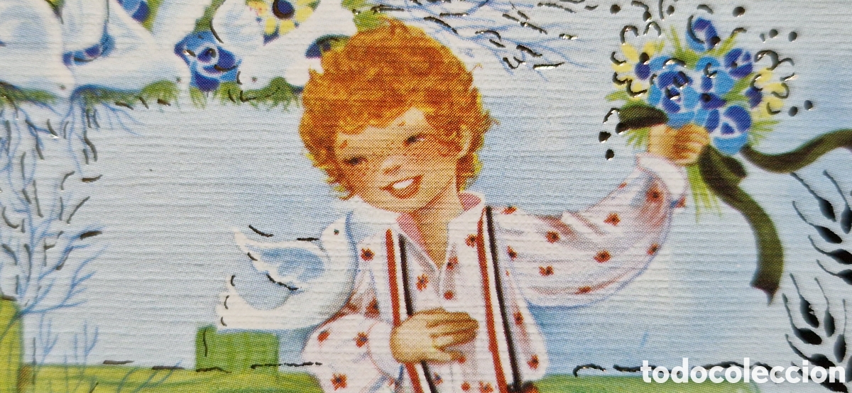 Postais: Precioso Recordatorio de Comuni&oacute;n. Maria Rosa Garc&iacute;a