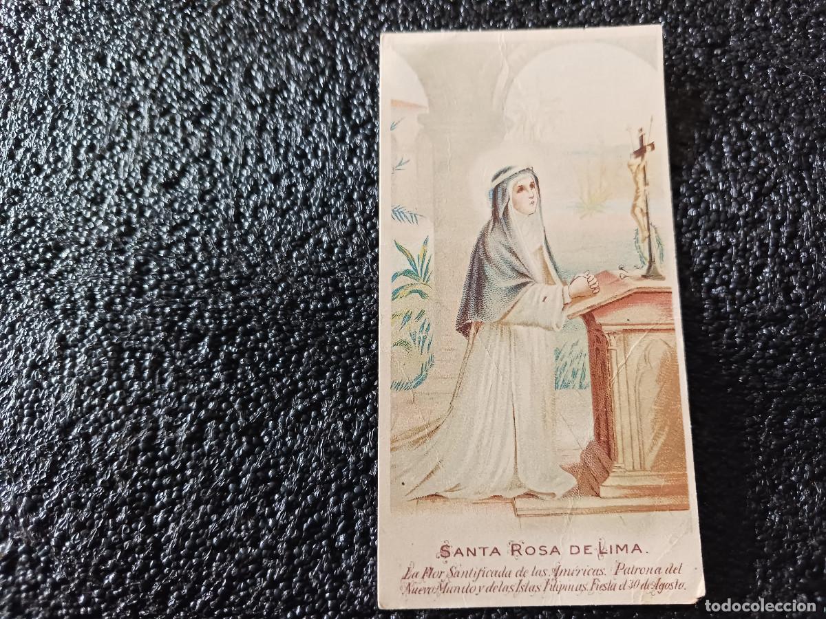 Cartes Postales: santa rosa de lima, publicidad de pildoras del dr. ross, 10,5 x 5,5 cm.