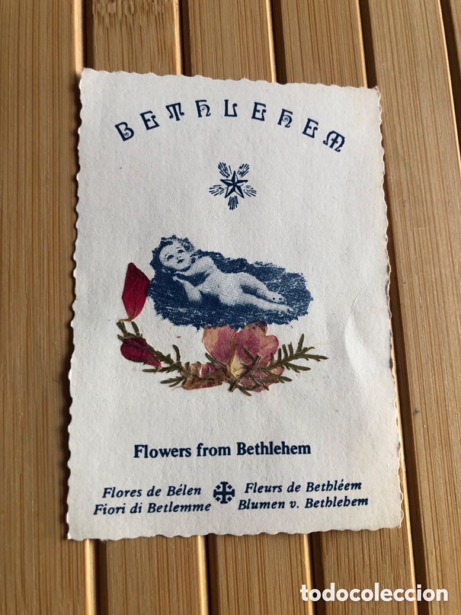Cartes Postales: ESTAMPA BELEN - BETHELEHEM - FLORES DE TIERRA SANTA - NI&Ntilde;O JESUS. ASM