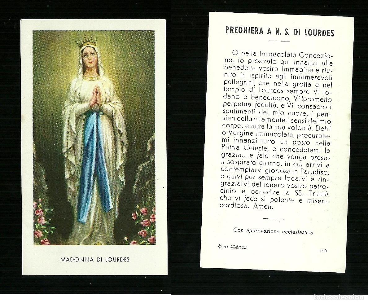 Postales: Santino - Madonna di Lourdes 1
