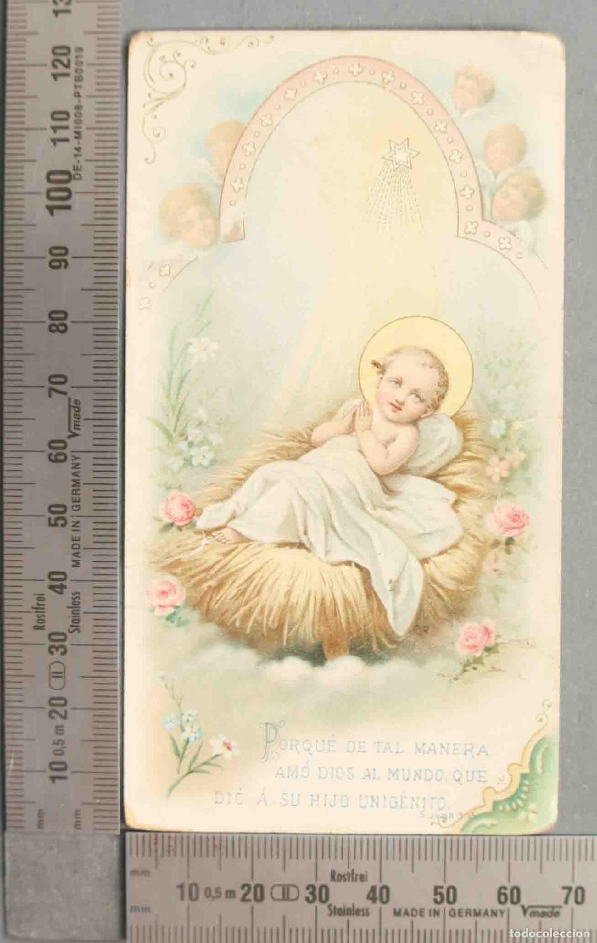 Cartes Postales: ESTAMPA. NI&Ntilde;O JESUS. PALABRAS SAN ALFONSO
