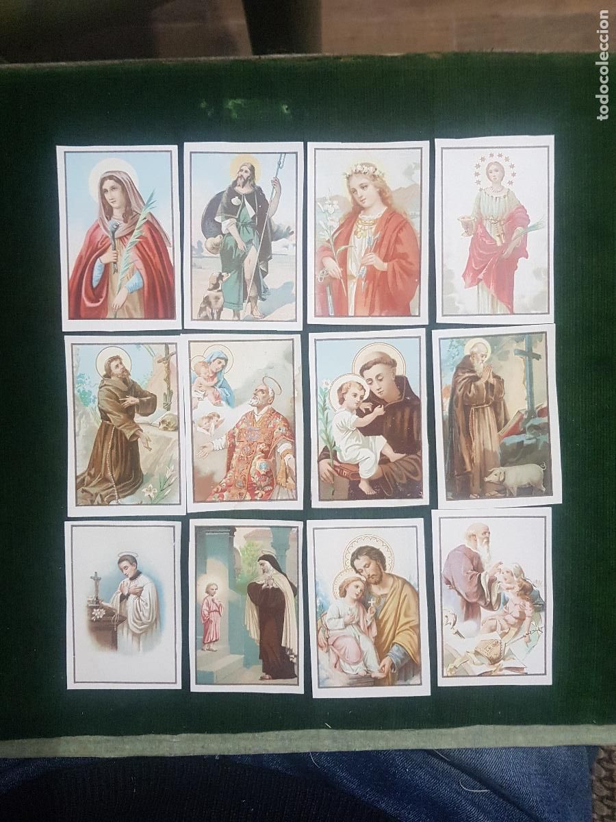 Postais: 12 ESTAMPAS IMAGENES RELIGIOSAS