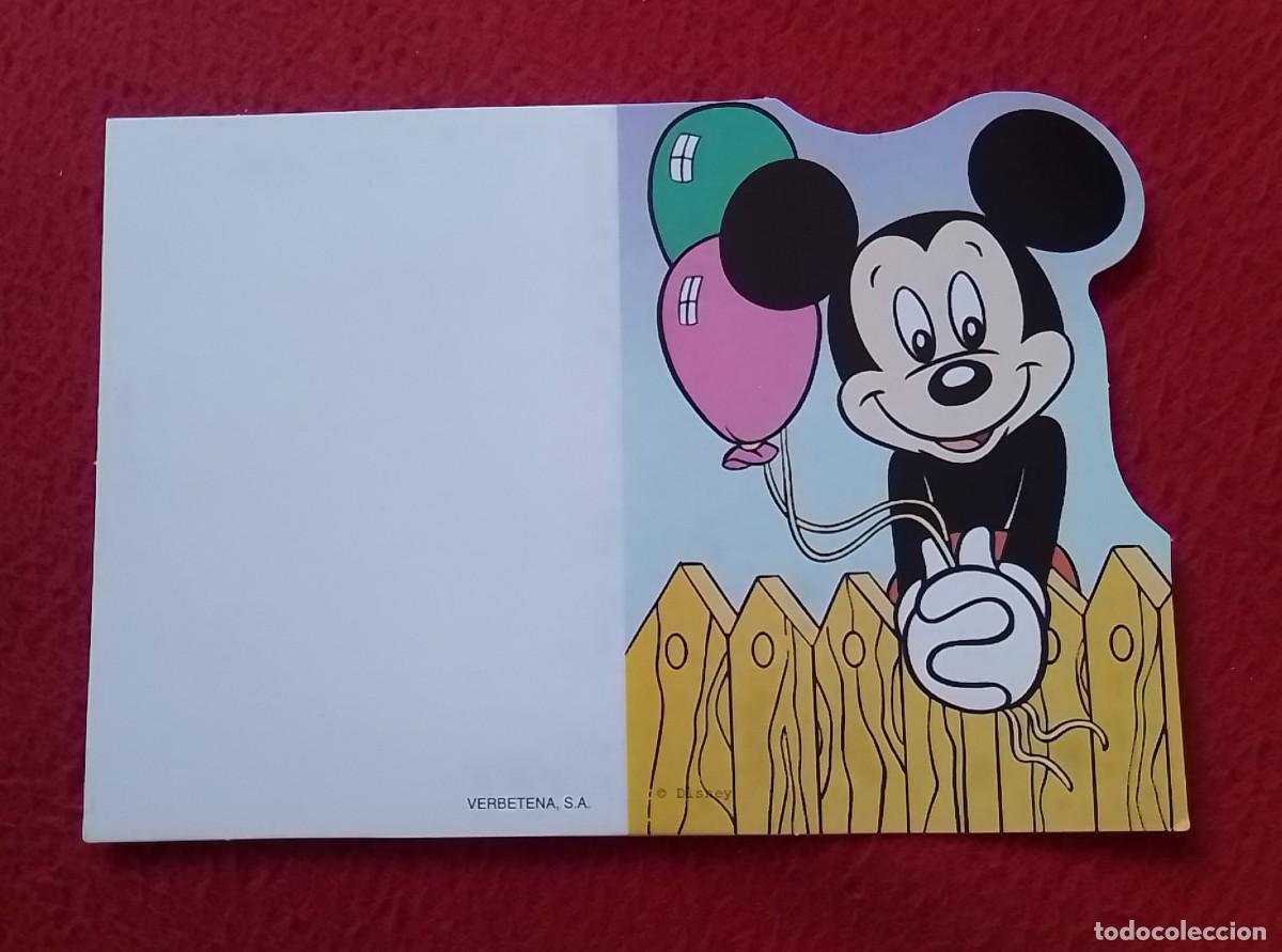 Postales: D&Iacute;PTICO TARJETA DE FELICITACI&Oacute;N RECORDATORIO INVITACI&Oacute;N O SIMIL CELEBRACI&Oacute;N FIESTA DISNEY MICKEY...