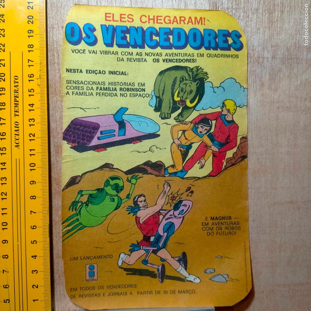 Postais: Ref444 .- antigua hoja publicitaria de revista - comic los vengadores os vencedores familia robinson