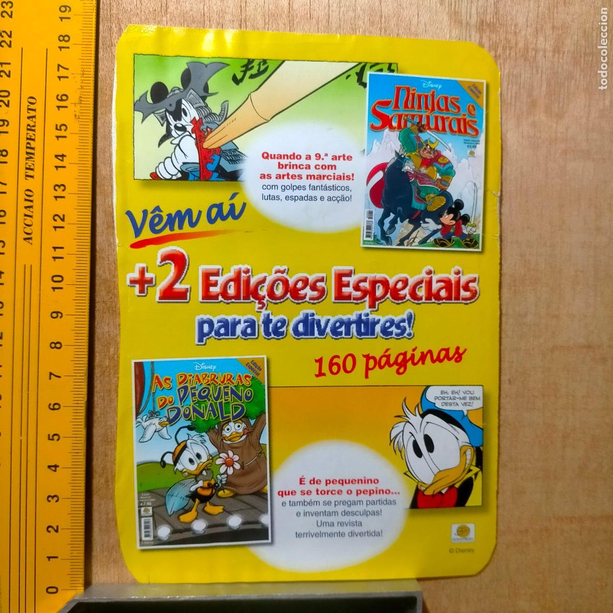 Postais: Ref444 .- antigua hoja publicitaria de revista - PUBLICIDAD DISNEY DONALD