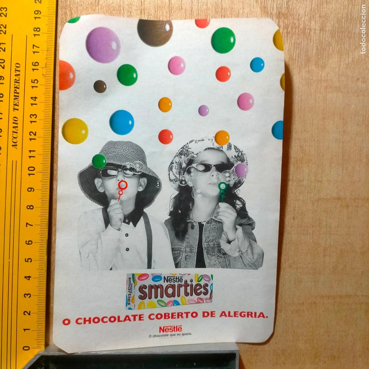 Postais: Ref444 .- antigua hoja publicitaria de revista - PUBLICIDAD CHOCOLATES NESTLE SMARTIES