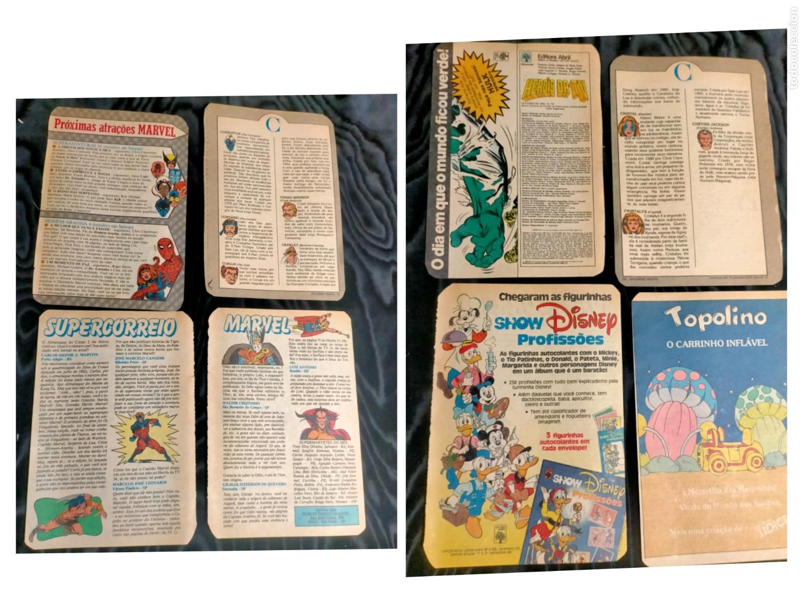 Postales: Ref444 .- antigua 4 hoja publicitaria de revista - superh&eacute;roes Marvel world Disney show
