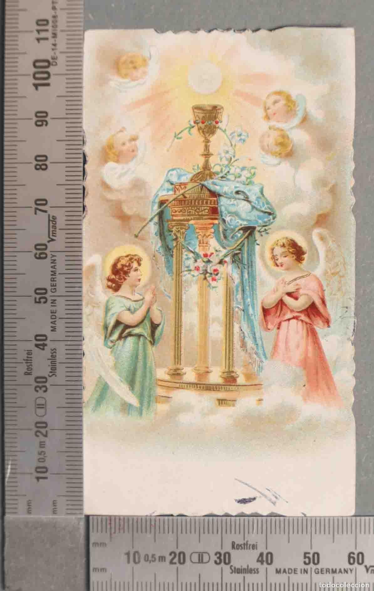 Cartes Postales: ESTAMPA. ALEGORIA EUCARISTIA ANGELES ADORADORES