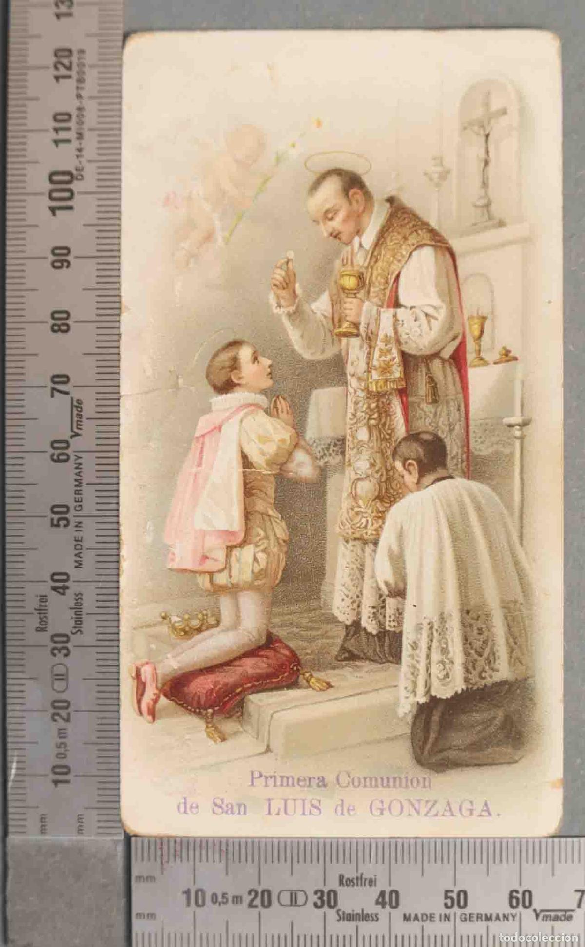 Postais: ESTAMPA. PRIMERA COMUNION DE SAN LUIS DE GONZAGA