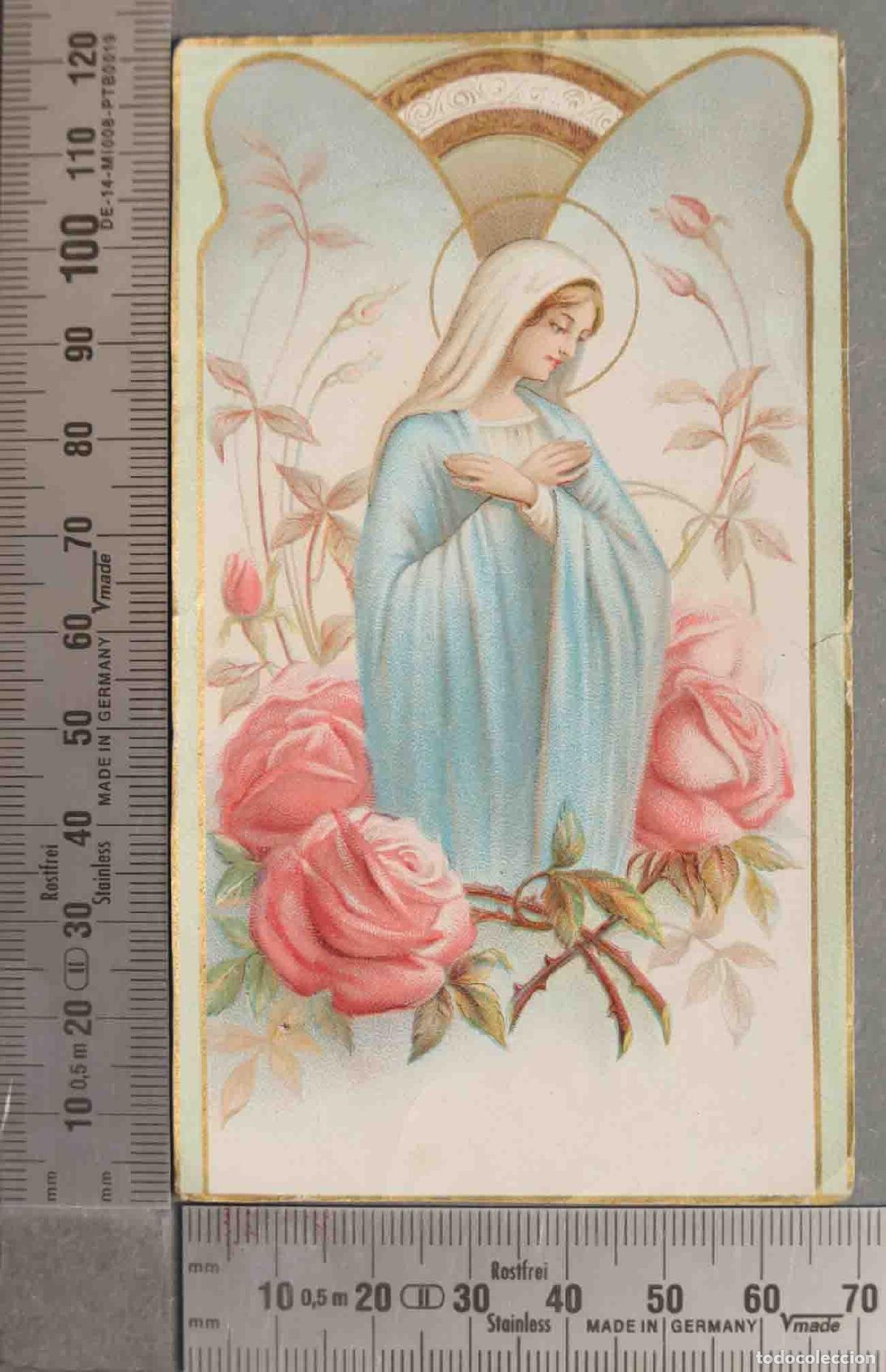 Cartes Postales: ESTAMPA. VIRGEN MARIA ROSAS. MODERNISTA