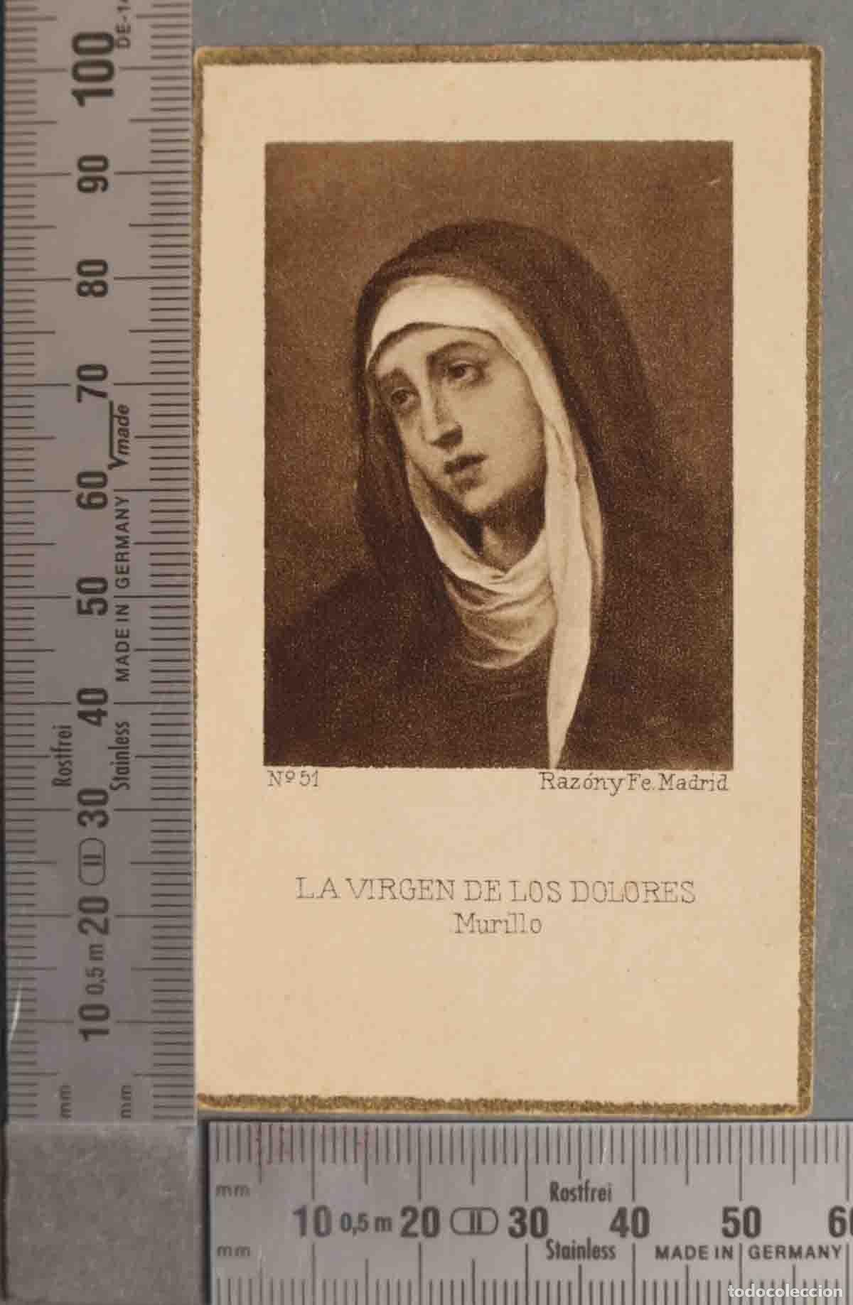 Cartes Postales: ESTAMPA. VIRGEN DOLORES MURILLO