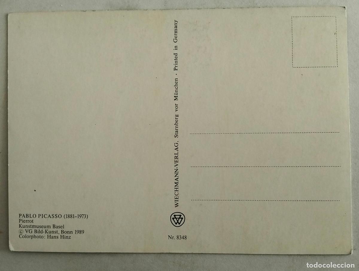 Postales: POSTAL, PABLO PICASSO, PIERROT - Foto 2