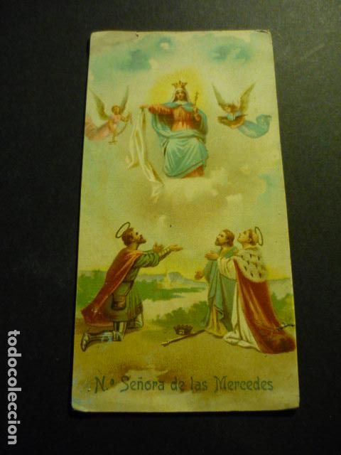 Postais: NUESTRA SE&Ntilde;ORA DE LAS MERCEDES ANTIGUA ESTAMPA CROMOLITOGRAFICA