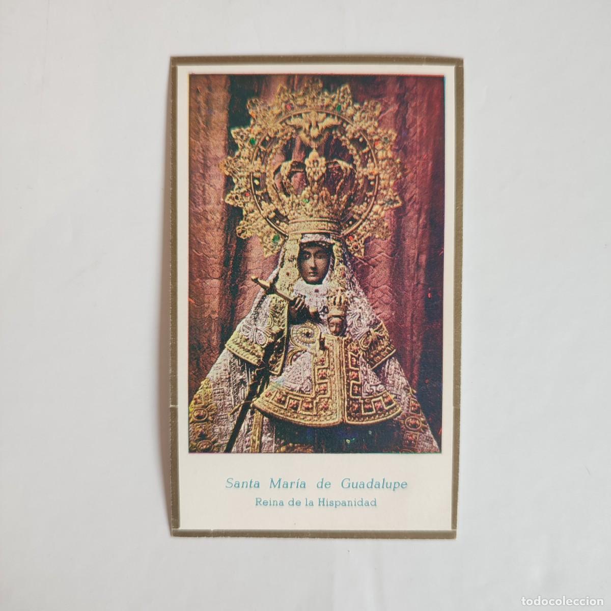 Postales: Estampa antigua de Santa Mar&iacute;a de Guadalupe &ndash; Reina de la Hispanidad