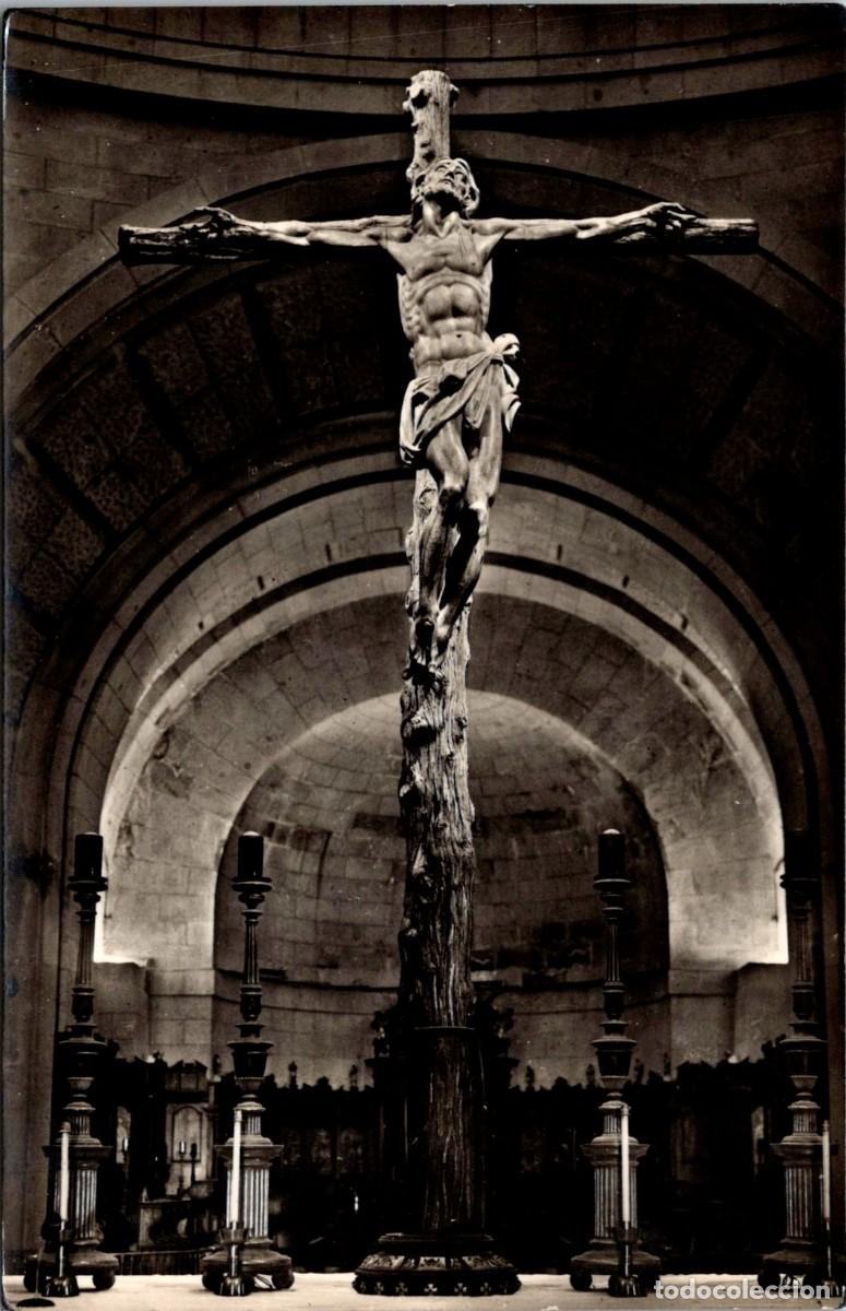 Postais: Abad&iacute;a de Santa Cruz del Valle de los Ca&iacute;dos-El Cristo del Altar Mayor-Manipel-SS-1320-1958-138x88mm