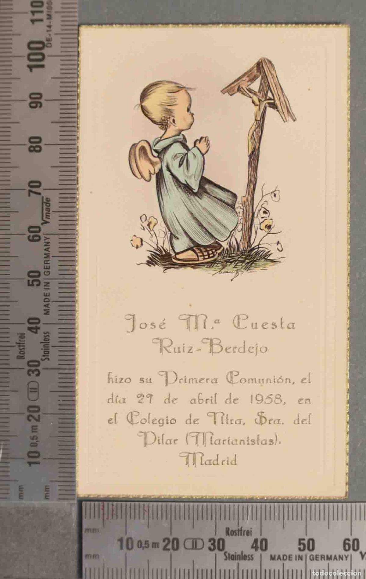 Postkarten: ESTAMPA. COMUNION MARIANISTAS 1958