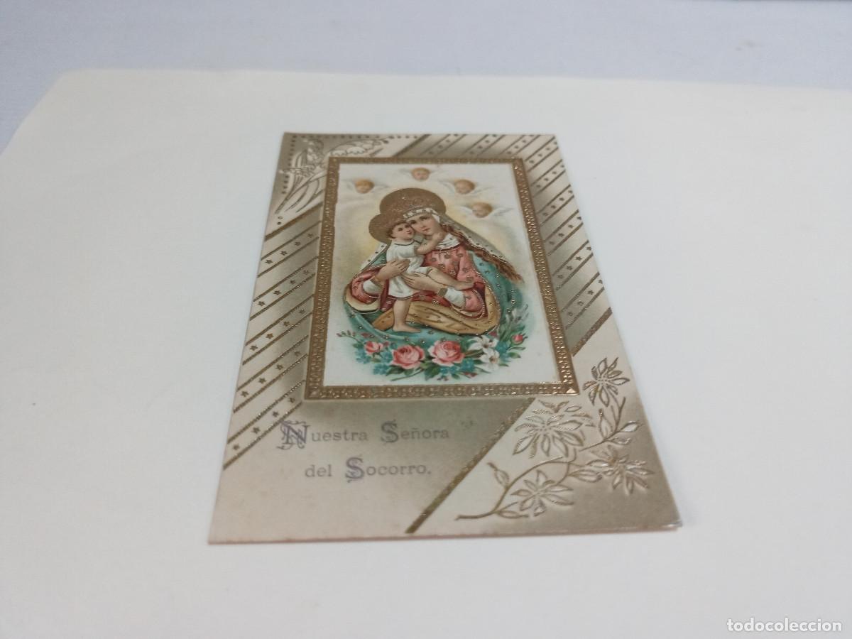 Postales: POSTAL NUESTRA SE&Ntilde;ORA DEL SOCORRO - CON RELIEVES