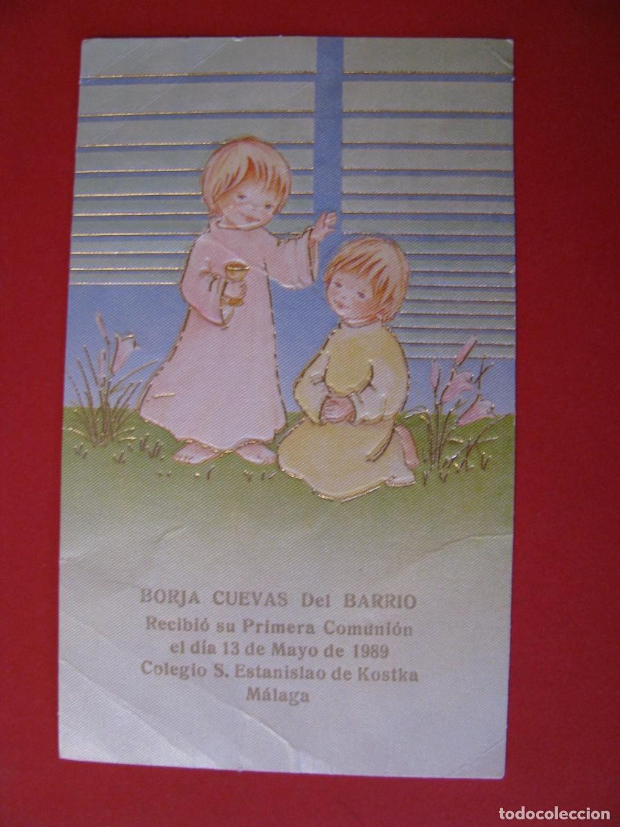 Postales: RECORDATORIO DE LA PRIMERA COMUNI&Oacute;N. IL? M&Aacute;LAGA 1989. 12,5X7,5 CM.
