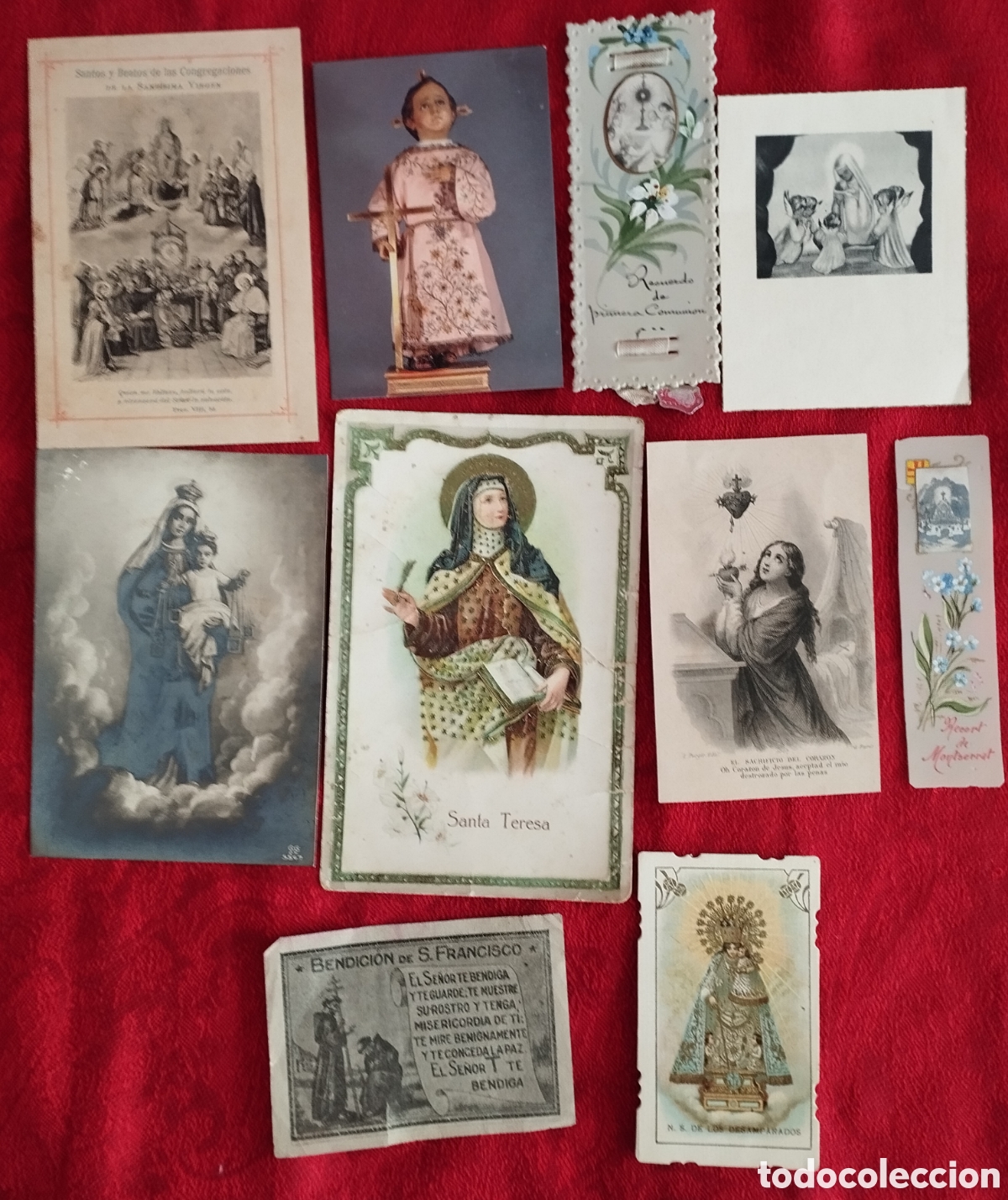 Postales: Antiguas Estampas Religiosas - Foto 1
