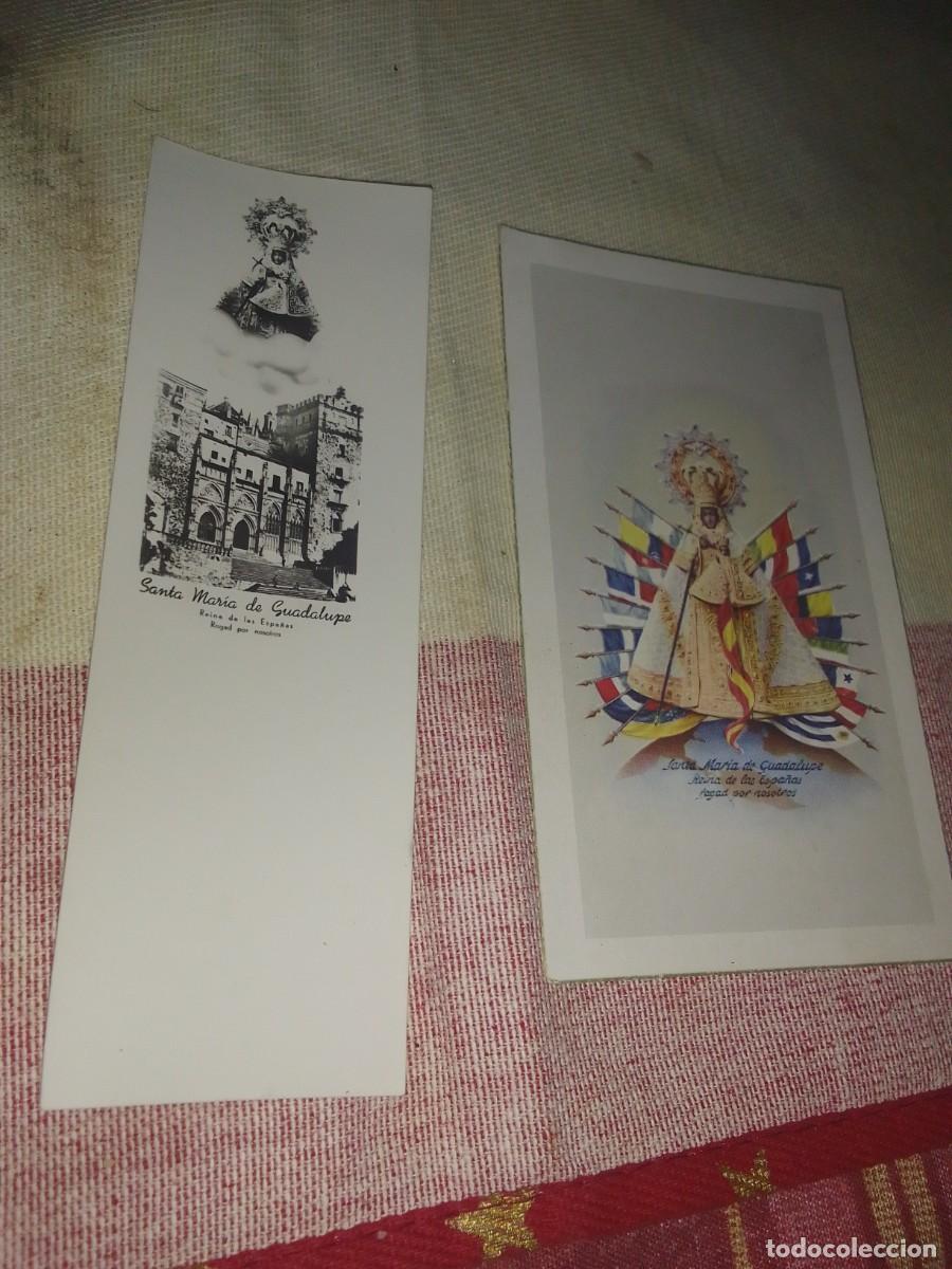 Postales: Lote 2 estampas antiguas de santa Mar&iacute;a de Guadalupe