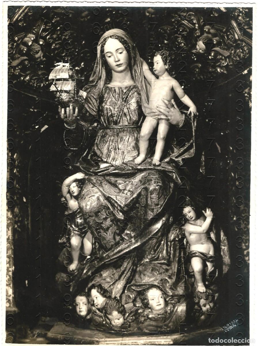 Cartoline: SEVILLA VIRGEN DEL BUEN AIRE PRECIOSA FOTOGRAFIA ANTIGUA 24CM LM64