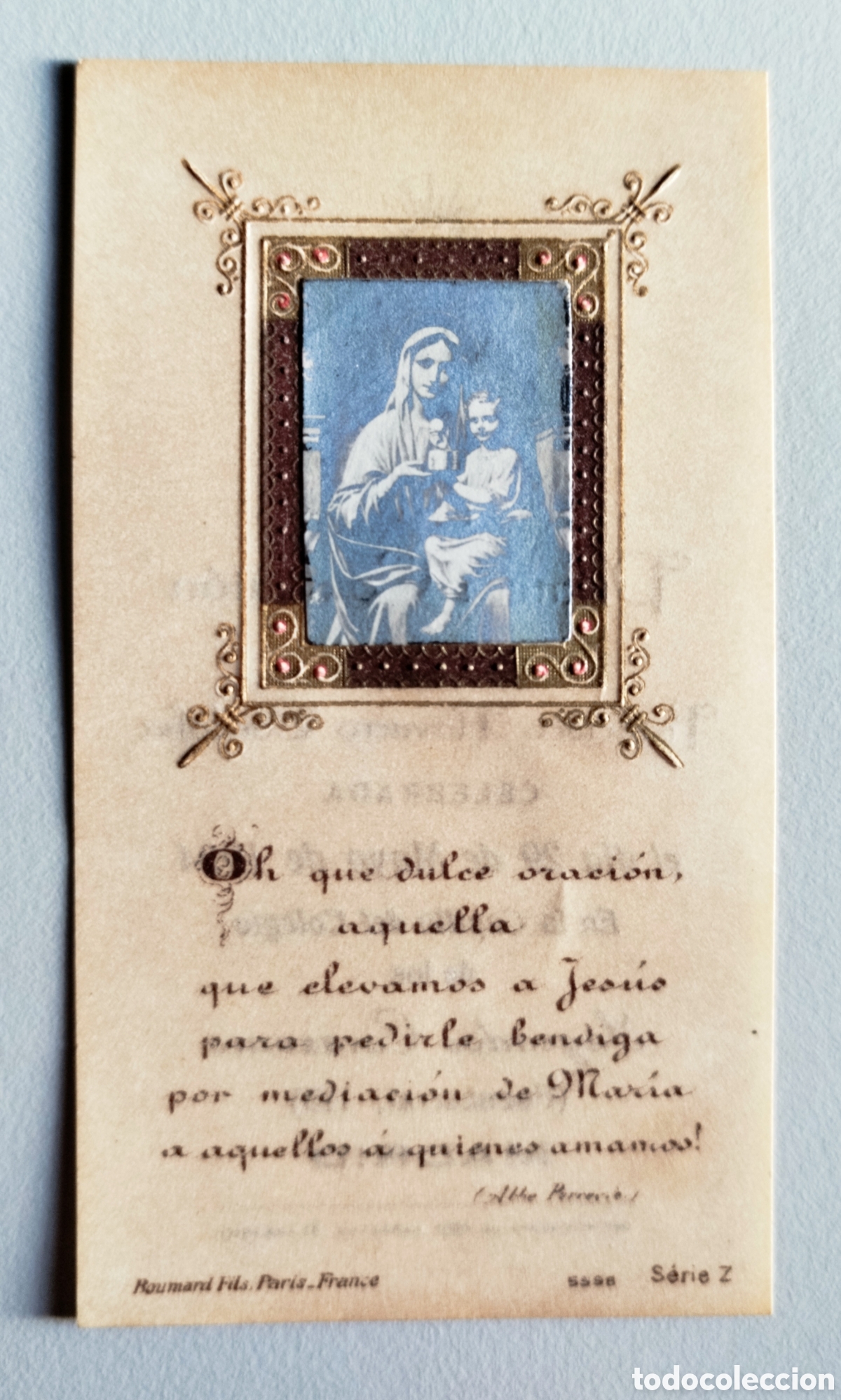 Postales: Recordatorio comuni&oacute;n. Madrid, 1924 - Foto 1