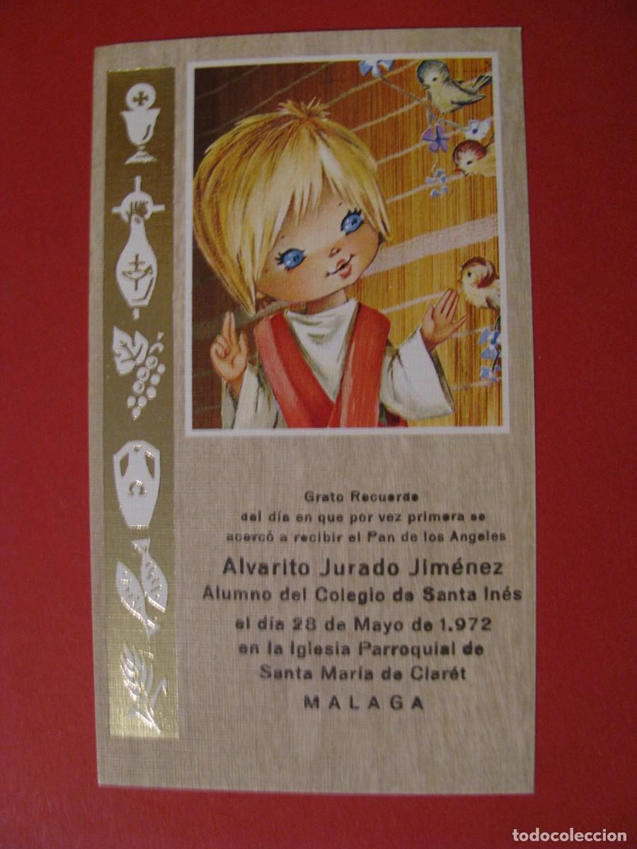 Postkarten: RECORDATORIO DE LA PRIMERA COMUNI&Oacute;N. IL? MALAGA 1972. 12X6,5 CM.