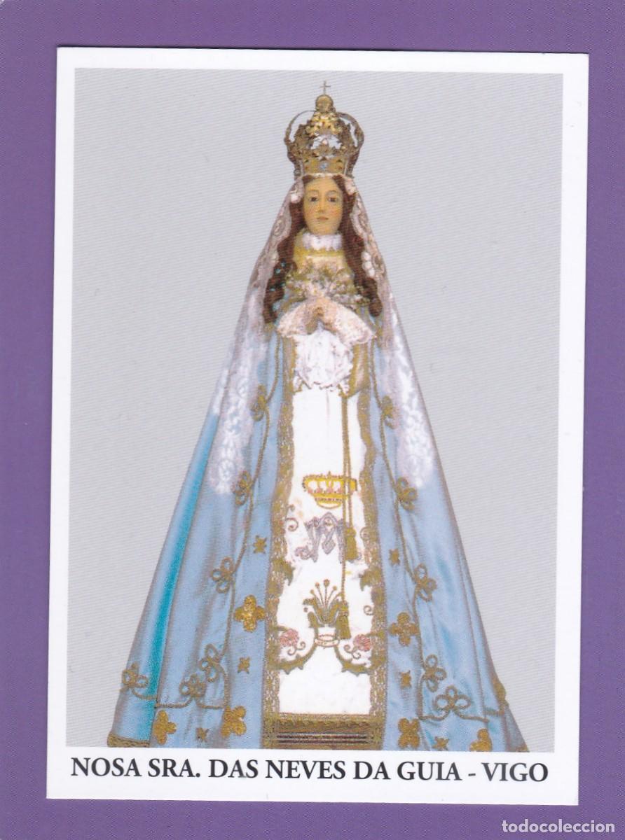 Postales: ESTAMPA NOSA SE&Ntilde;ORA DAS NEVES DA GUIA - ORACION DE LA NOVENA (REVERSO)