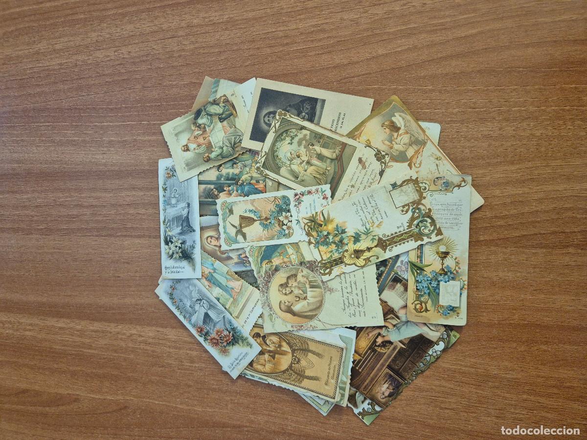 Postales: LOTE 48 ANTIGUOS RECORDATORIOS PRIMERA COMUNION DE LOS A&Ntilde;OS 1908 AL 1973 VER FOTOS