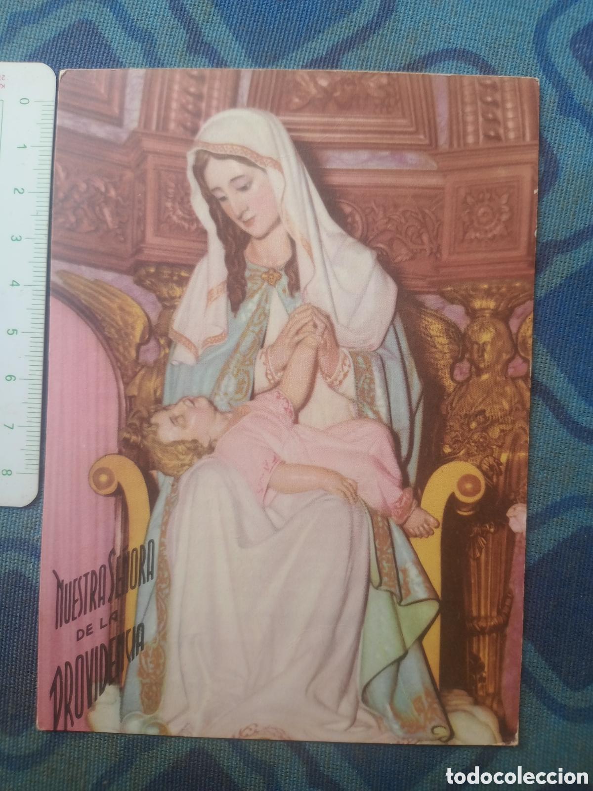 Postales: Estampa-tarjeta con oraci&oacute;n. Ntra. Sra. de la Providencia, Iglesia del Sagrado Coraz&oacute;n
