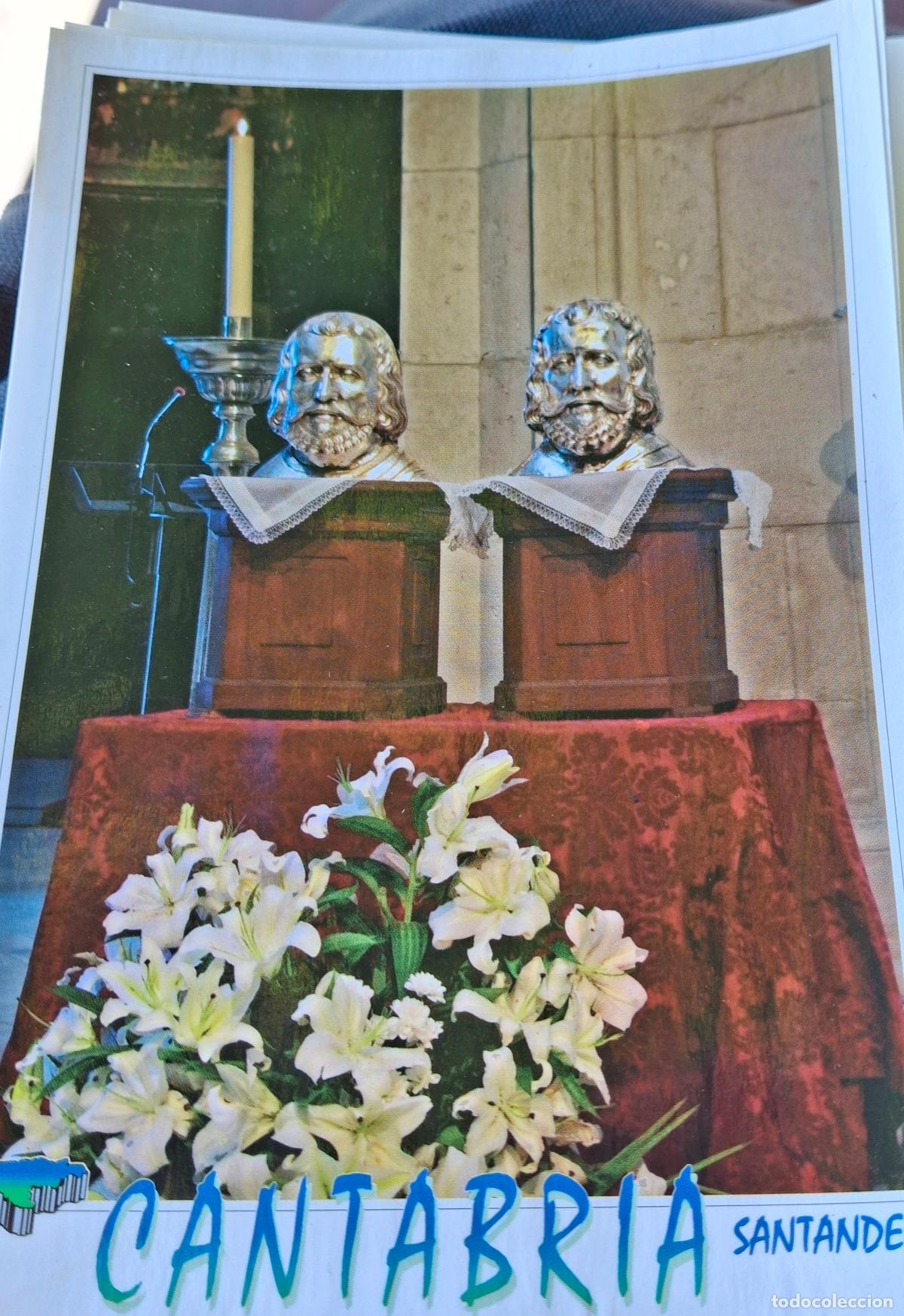 Postales: Santos Emeterio y Celedonio.Santander - Foto 1