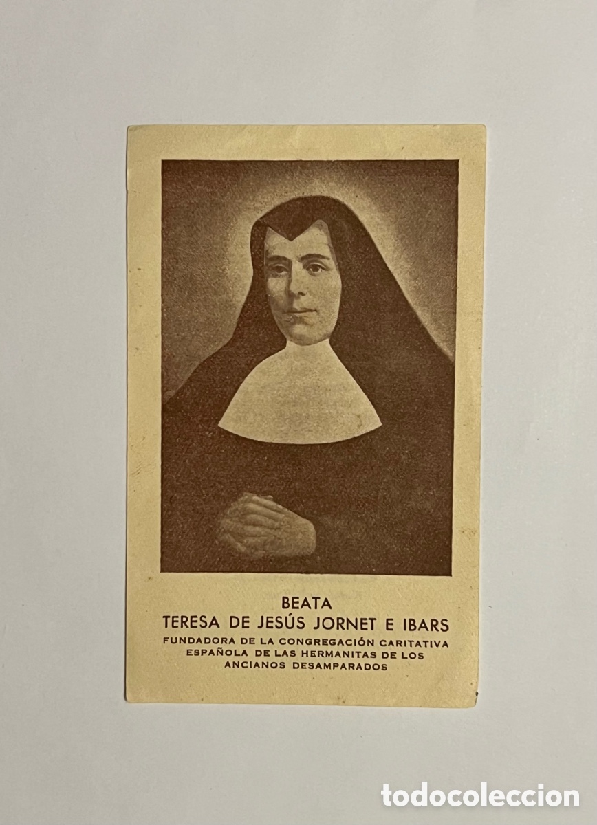 Postales: BEATA TERESA DE JES&Uacute;S JORNET E IBARS. Roma (a.1957)