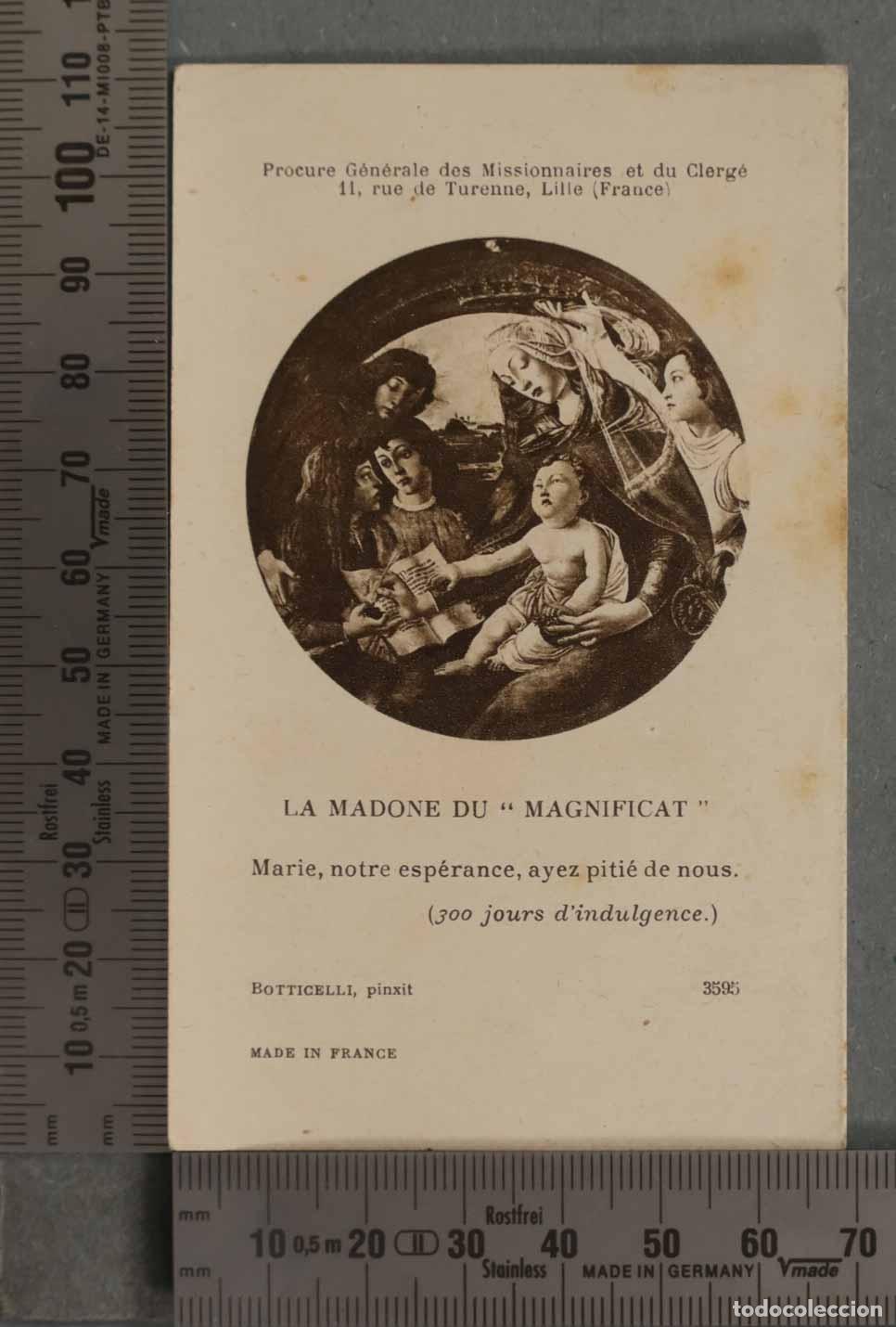 Cartes Postales: ESTAMPA. LA MADONE DU MAGNIFICAT