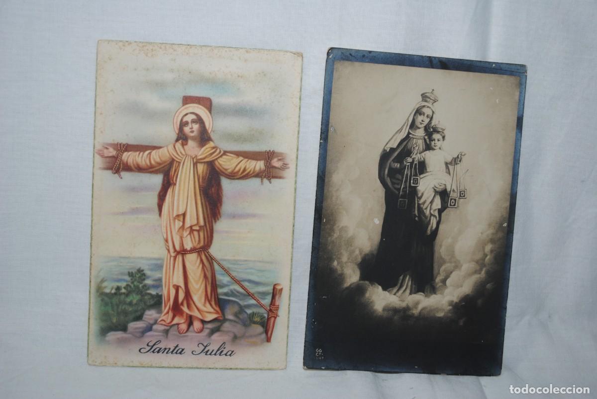 Postales: SANTA JULIA , Y LA VIRGEN DEL CARMEN .
