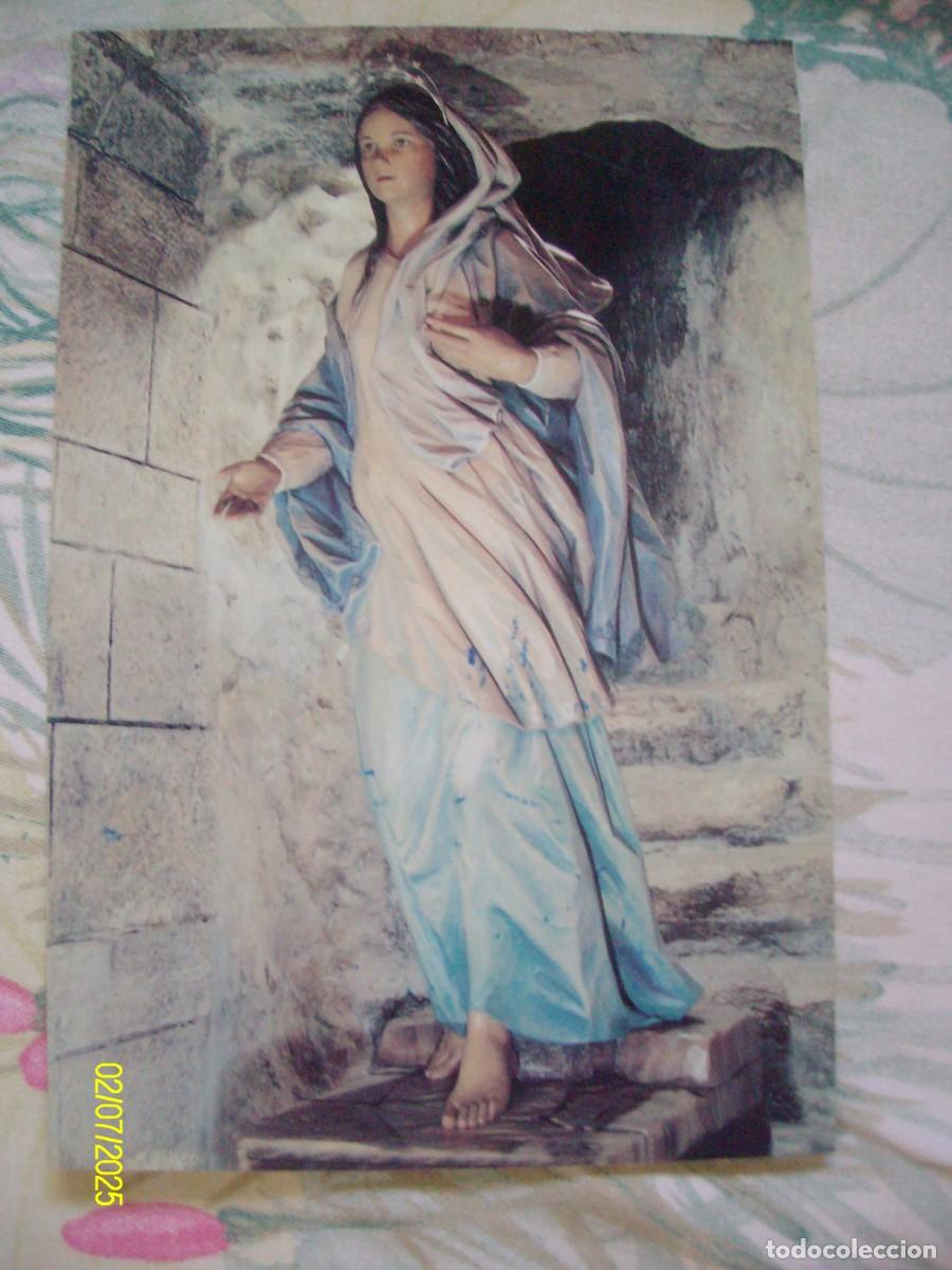 Postais: POSTAL DE MARIA DE NAZARET ESCALERA INTERNA DE LA CUEVA PEQUE&Ntilde;O ESCRITO TRASERA