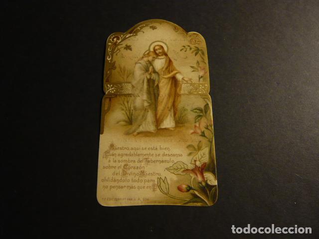 Postais: JESUS CON APOSTOL ANTIGUA ESTAMPA