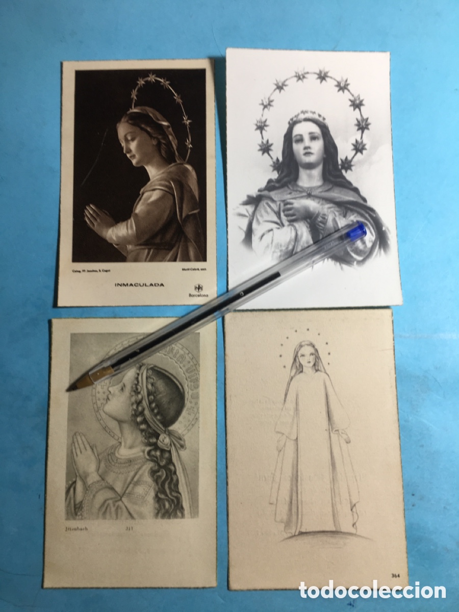 Postales: 1954/58 BCN 8 ESTAMPAS DIFERENTES DE LA VIRGEN Y NI&Ntilde;O JES&Uacute;S COLEGIO CARDENAL SP&Iacute;NOLA CONCEPCIONISTAS