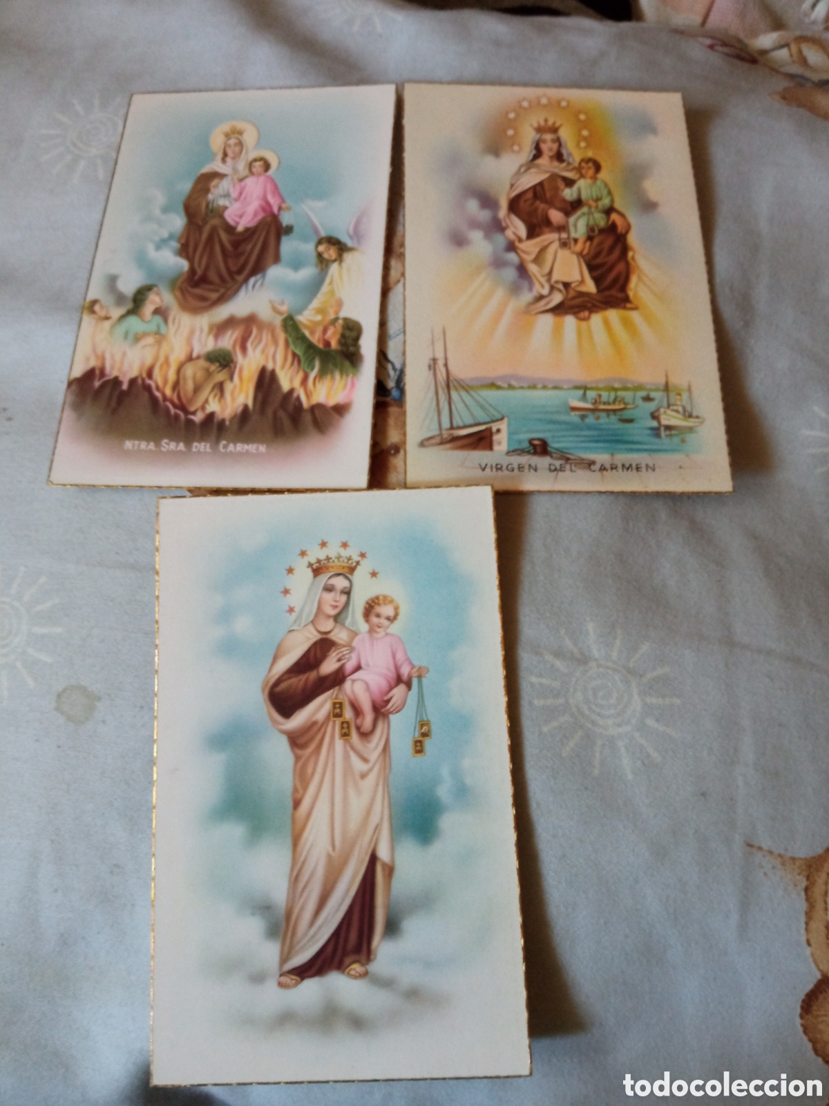 Postales: Tres antiguas postales, Virgen del Carmen