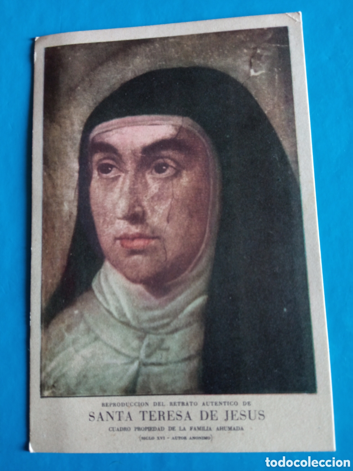 Postales: Antigua postal a Doble cara de Santa Teresa de Jes&uacute;s