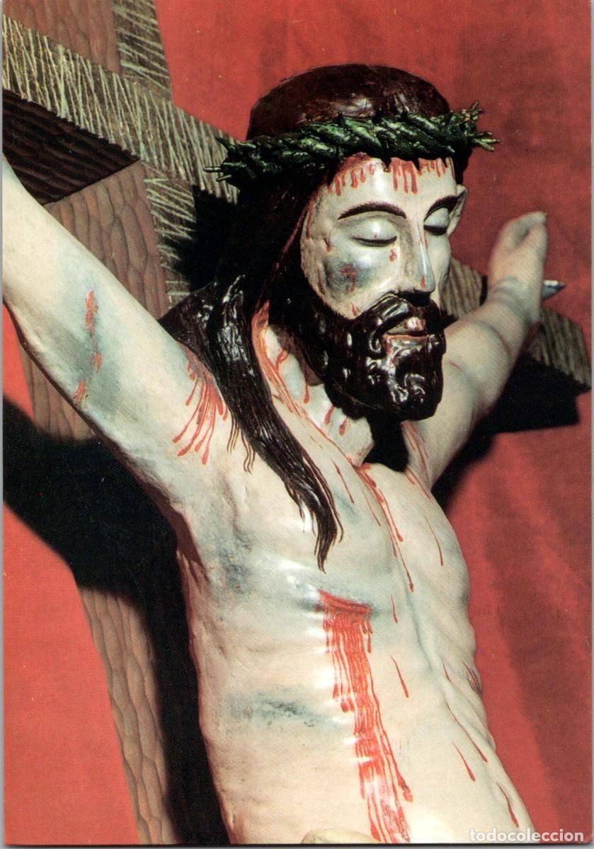 Postales: San Justo de la Vega (Le&oacute;n) - Cristo (Detalle) - G&oacute;tico transici&oacute;n - Foto Imagen Prisma - 150x105mm