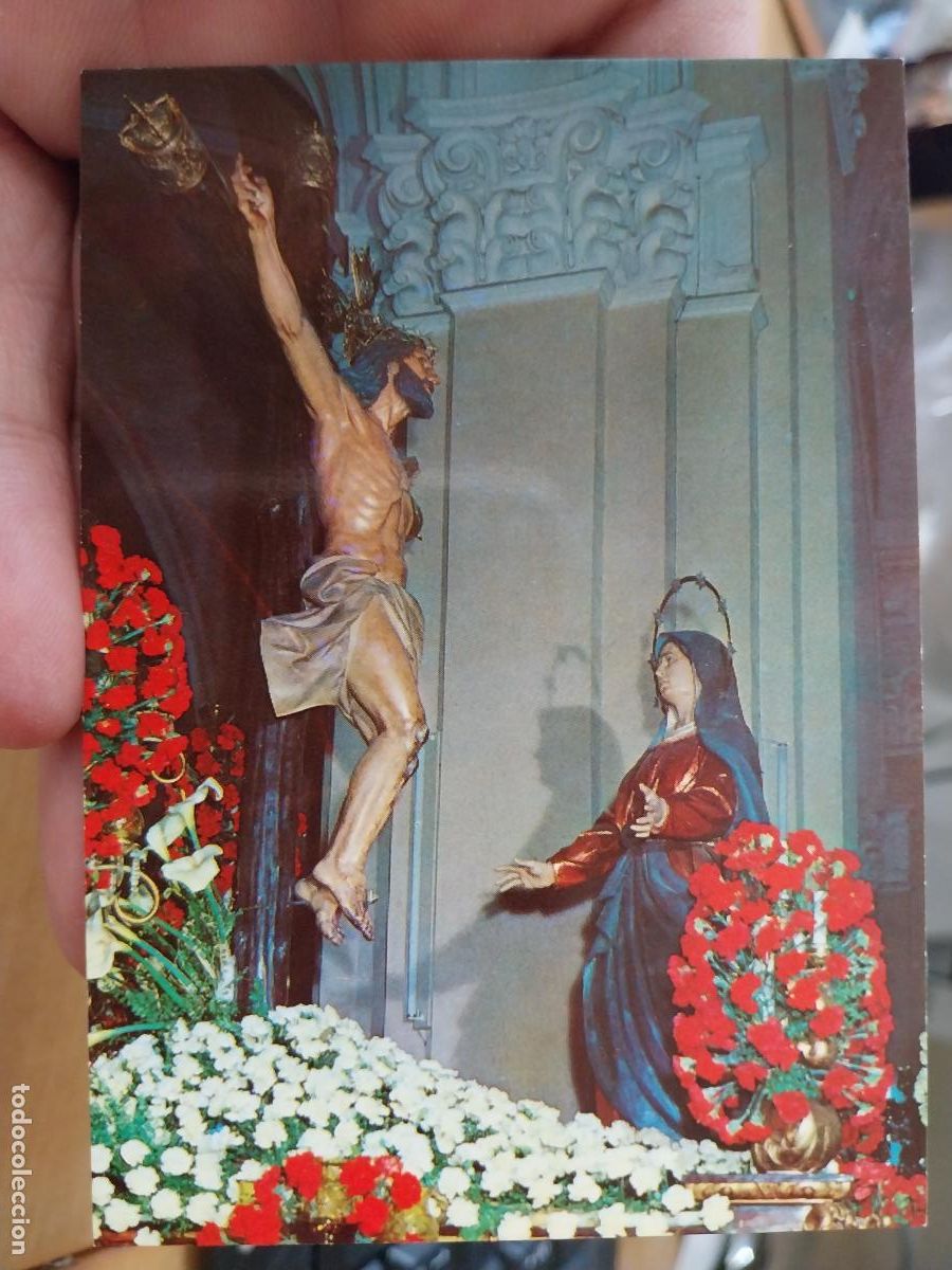Postkarten: COFRADIA JESUS NAZARENO NARRAJOS SANTA AGONIA ESTAMPA 1976 10.3X7.3CMS VIERNES SANTO CARTAGENA
