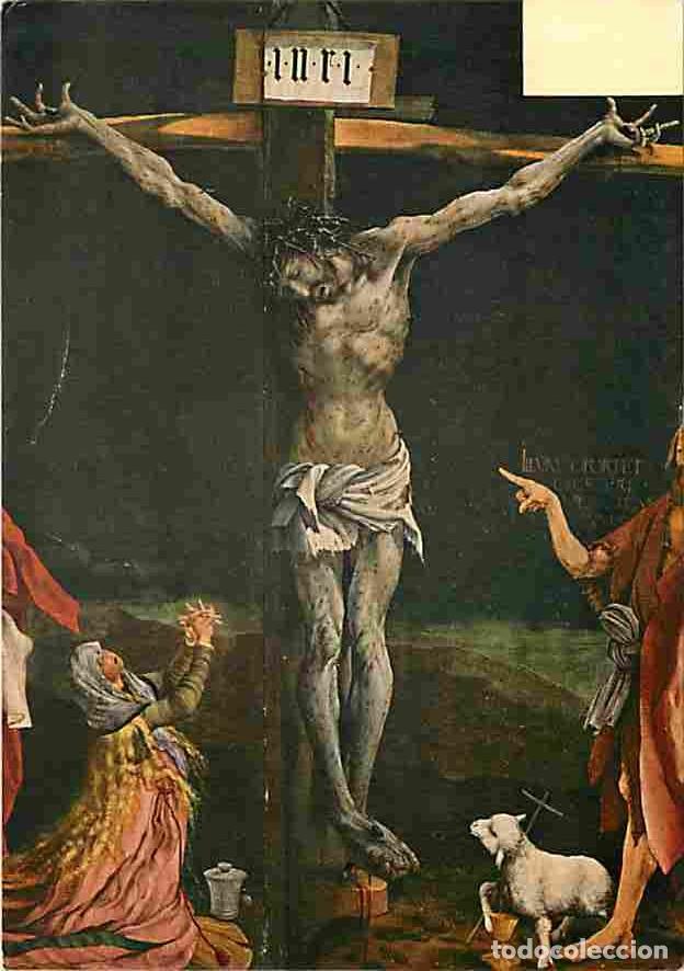 Postais: Art - Peinture Religieuse - Mathis Nithart Grunewald - R&eacute;table d'Isenheim - La Crucifixion - D&eacute;tail